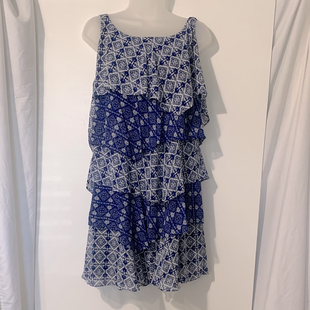 Bethany Boho layered  Blue Dress